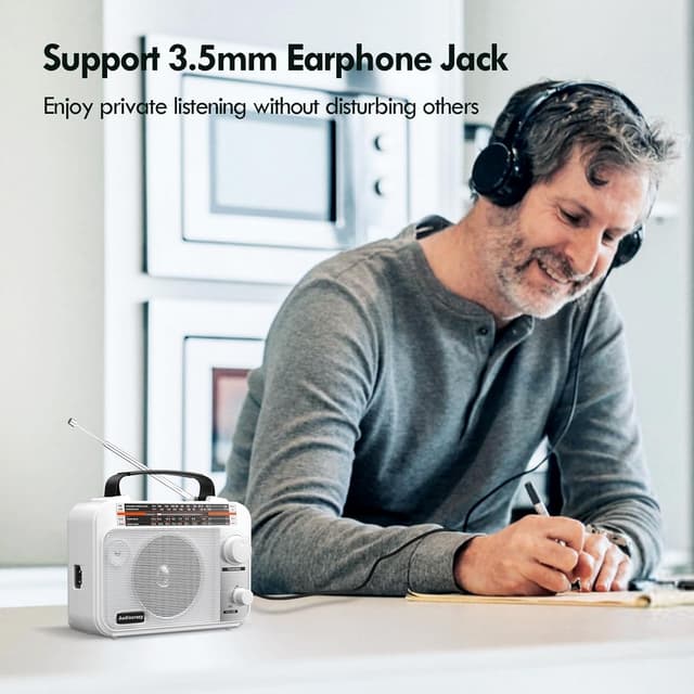 Detalle 1 de Audiocrazy Radio portatile AM/FM 1800 mAh