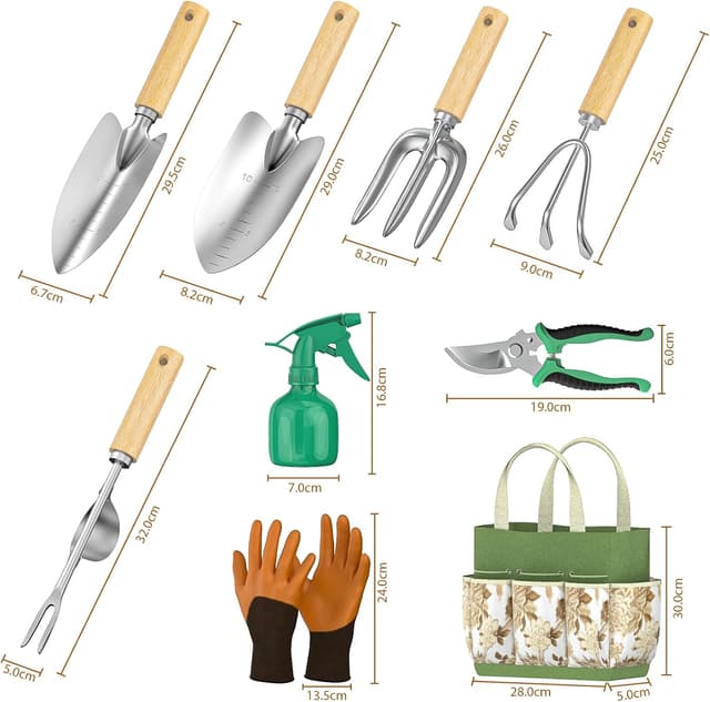 Detalle 2 de Fixmend Garden Tools Set 9-piece