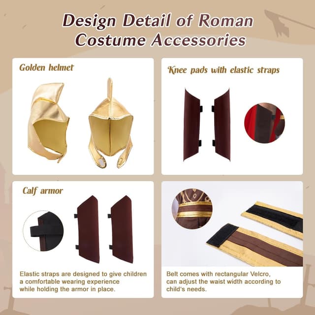 Thumbnail 2 de WIKITOT Roman Costume Kids