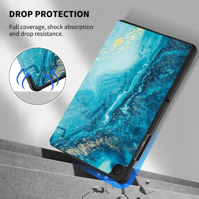 Detalle de CACOE Hülle für Samsung Galaxy Tab A11+ / A9+ 11 Zoll (2025) mit Schutzfolie – ultradünnes PU Leder Case mit Standfunktion und Auto Sleep/Wake