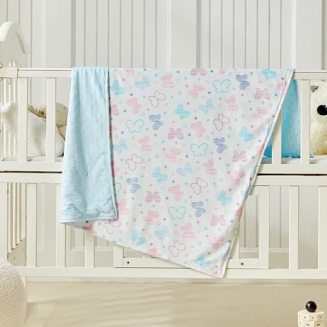 Detalle 2 de Baby butterfly swaddle blanket 75 x 100 cm