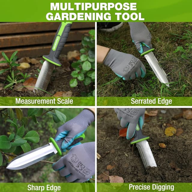 Detalle 2 de WORKPRO Coltello da Giardino in Acciaio Inossidabile con manico in TRP e custodia in Oxford