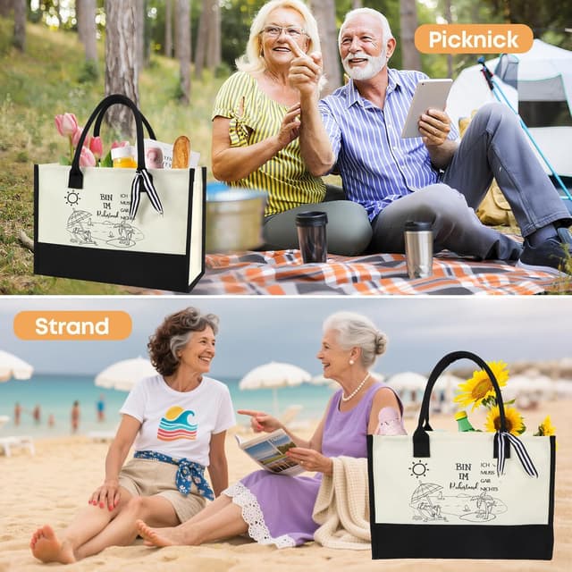 Thumbnail 5 de Seutgjie Renteneintritt Geschenk Canvas Tragetasche