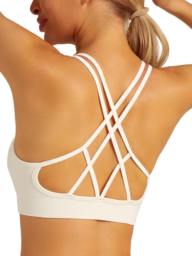 Detalle de Running Girl criss cross sports bra pack