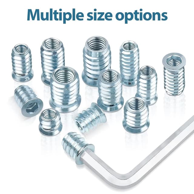 Detalle 1 de Einschraubmutter M6x20mm für Holz, 40 Stück