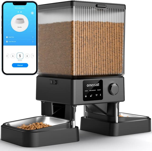 Detalle de oneisall 5L Automatic Cat Feeder with App Control 🐱