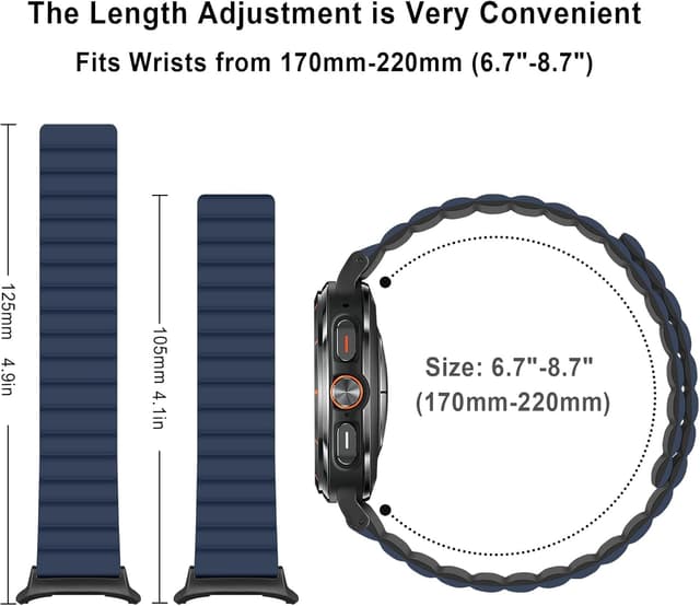 Detalle 1 de Magnetic straps 47mm for Samsung Watch Ultra