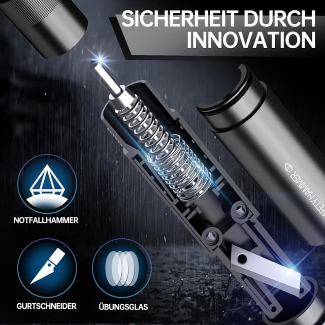 Detalle 2 de 2-in-1 Auto Notfallhammer 4er Set