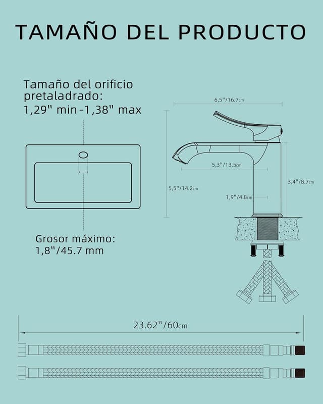 Thumbnail 7 de BELZ Grifo Lavabo Monomando Negro Mate