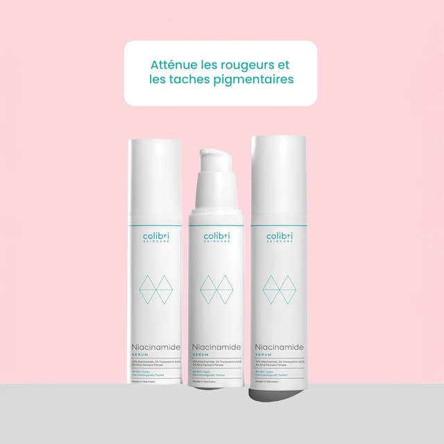 Detalle 2 de colibri skincare Sérum à la niacinamide 10 % (50 ml) : raffermissant les pores et apaisant les rougeurs