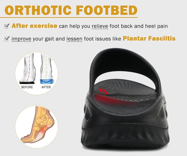 Thumbnail 3 de KuaiLu Womens Recovery Sandals plantar fasciitis support