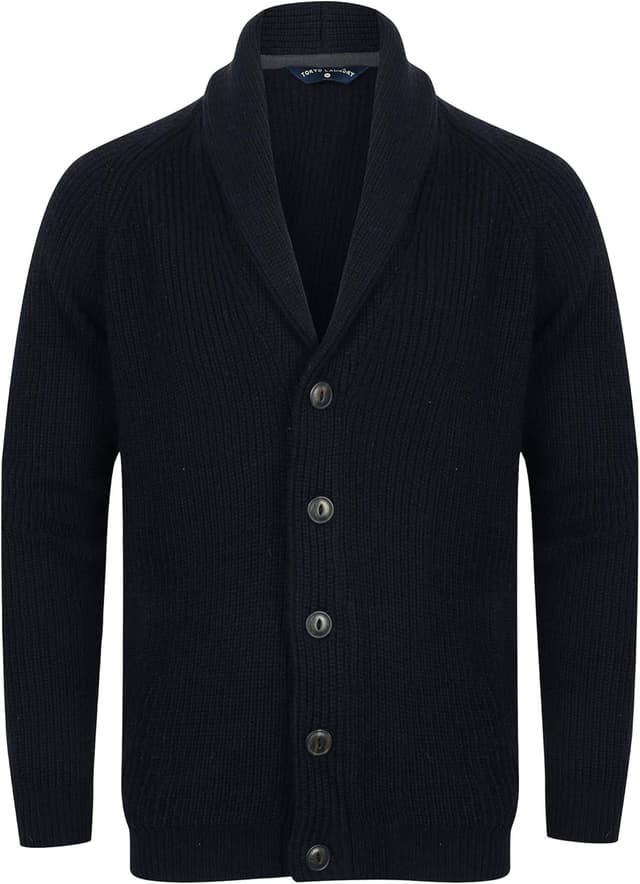 Detalle de Tokyo Laundry Men’s Knitted Shawl Neck Cardigan
