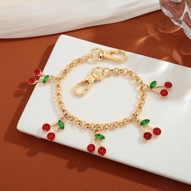 Thumbnail 4 de LILIE&WHITE Portachiavi Ciliegie Catena Dorata