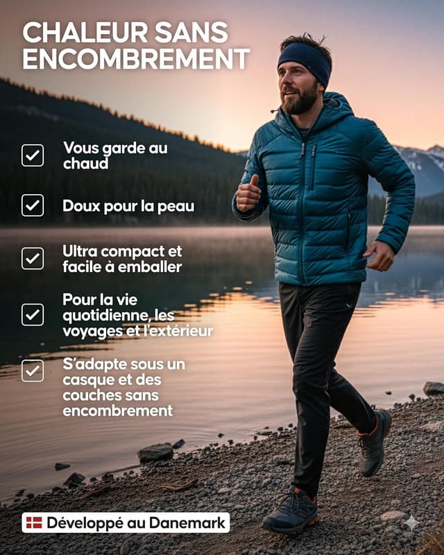 Thumbnail 2 de DANISH ENDURANCE Bandeau Mérinos 180 g/m²