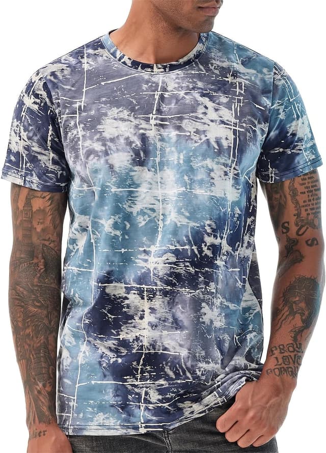 Thumbnail 5 de USALL Herren Sommer DruckT-Shirt 95% Baumwolle