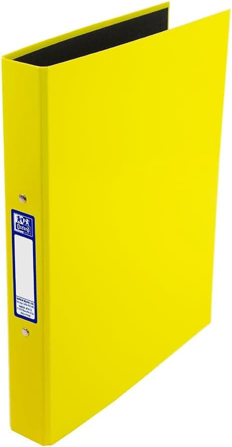 Detalle de Oxford Premium A4 Ring Binder (Yellow) with 25mm Capacity