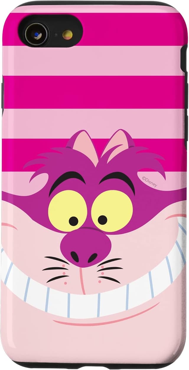 Detalle de Coque iPhone Alice Cheshire Rose rayée