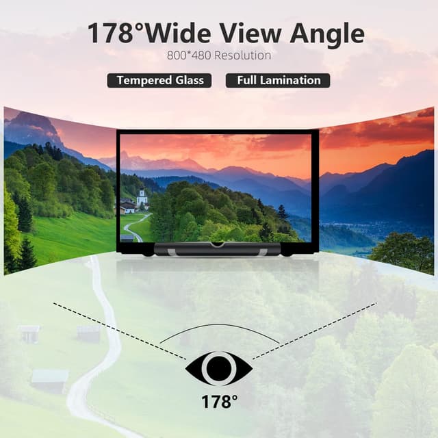 Thumbnail 6 de HAMTYSAN 7-Zoll Raspberry-Pi-Display (800x480) – externer HDMI-Mini-Monitor ohne Touch