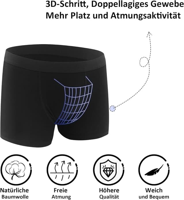 Detalle de Lakpoau Jungen Boxershorts aus Baumwolle – 12er Pack (Größen 134–176)