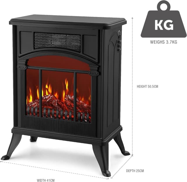 Thumbnail 6 de NETTA 1900W Stove Heater Electric Fireplace