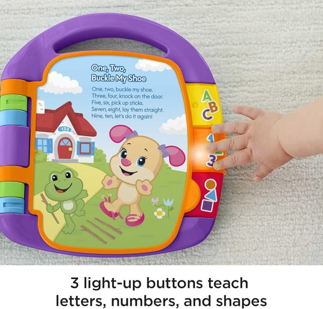 Detalle 2 de Fisher-Price Storybook Rhymes Learning Toy (Laugh & Learn) UK English Version – CDH26