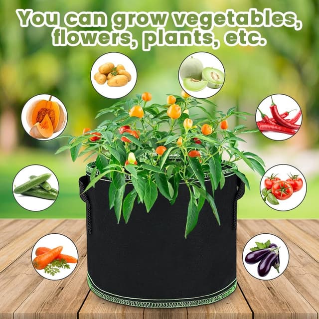 Thumbnail 3 de OFFCUP Plant Grow Bags 5 Gallon pack