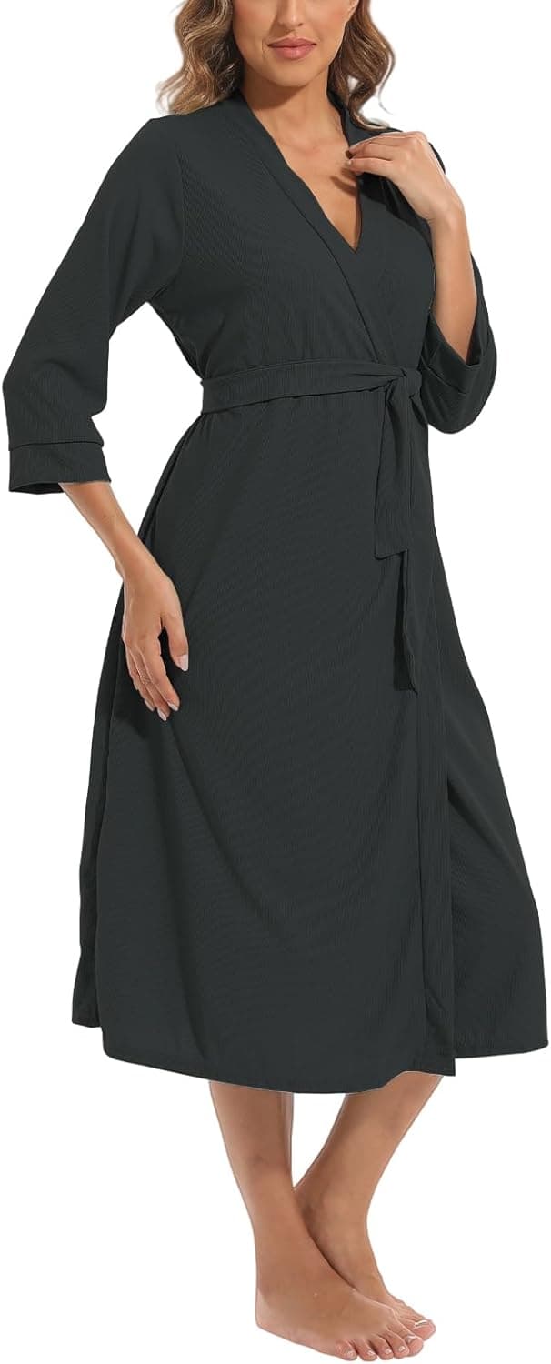 Thumbnail 3 de MAGIC ARMOR Damen Bademantel 3/4 Ärmel S-XXL 🛍