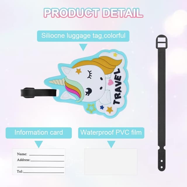 Thumbnail 4 de Vicloon Etichetta per Valigie 2 pezzi