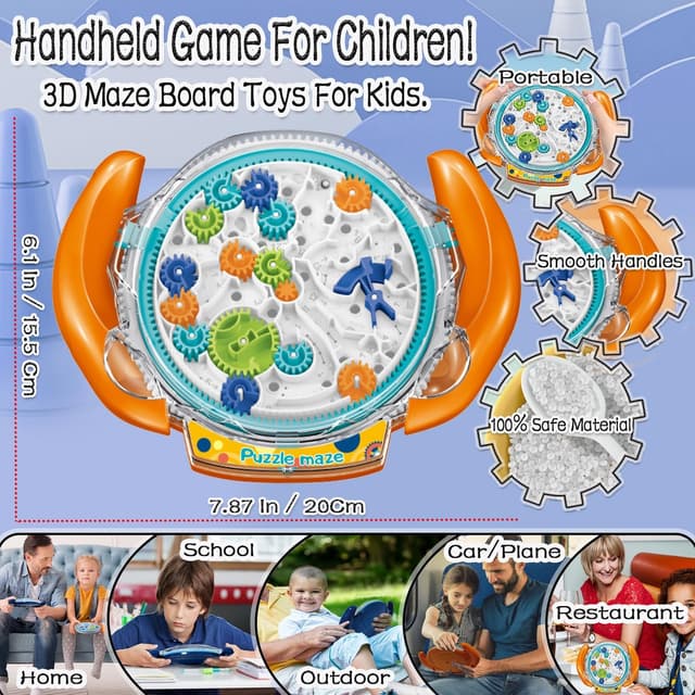 Thumbnail 4 de JRD&BS WINL Mind Puzzles Marble Maze for Ages 8-10 🧩