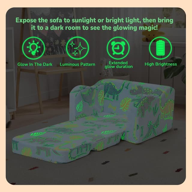 Detalle de MeMoreCool Kids Glow Sofa Bed Chair