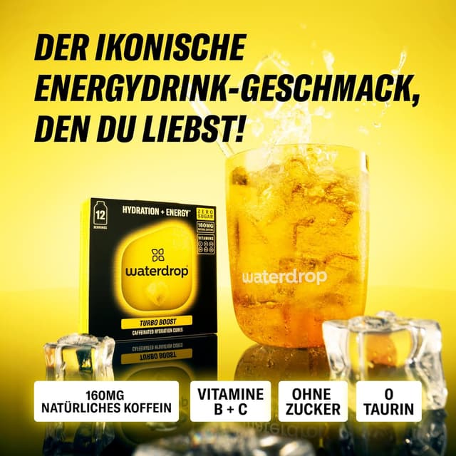 Thumbnail 1 de waterdrop Microenergy Turbo Boost 160 mg Koffein 🍬