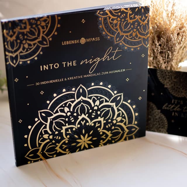 Thumbnail 2 de Lebenskompass Into The Night Mandala Malbuch