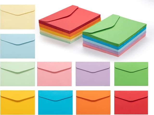 Detalle de nuoshen Mini Colored Envelopes 11.5 x 8.2cm