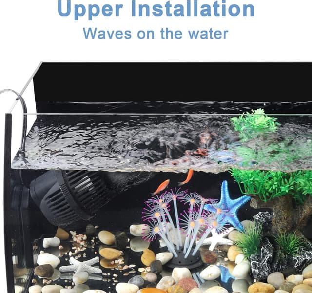 Detalle de hygger 7875LPH Aquarium Wave Maker Pump (12W) with strong magnetic suction base