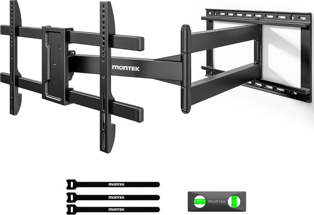 Detalle de monTEK Extra Long Full Motion TV Wall Bracket for 43–80 Inch TVs (1065mm arm, swivel & tilt)