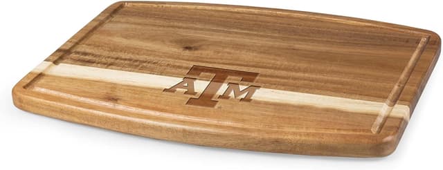 Detalle 2 de Picnic Time NCAA Oval Acacia Cutting Board & Charcuterie Set with Juice Groove