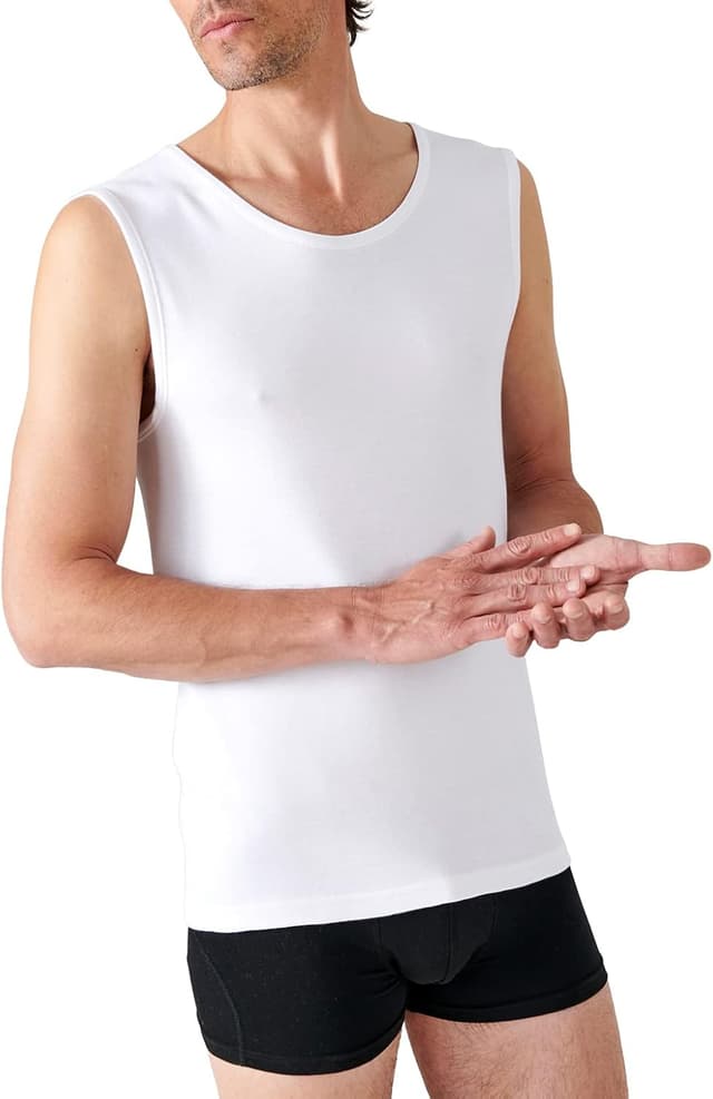 Detalle de Damart Débardeur Thermolactyl en maille interlock homme : chaleur agréable en hiver