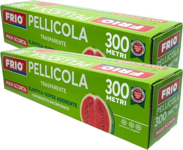 Detalle de FRIO – 2 rouleaux de film alimentaire 600 m, super adhérent, avec scie