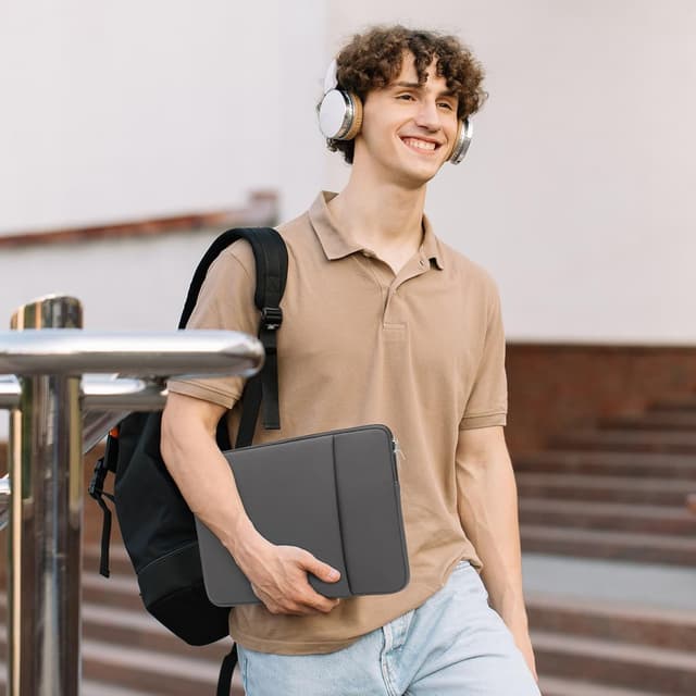 Thumbnail 6 de RAINYEAR 11 Zoll Laptop Hülle Grau