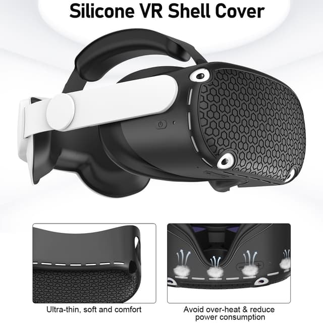 Thumbnail 5 de Oculus Quest 2 Accessories Face Cushion Cover for Quest 2 VR đź‘€? Wait.