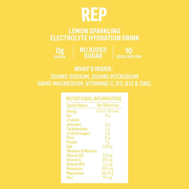 Detalle 2 de REP Electrolyte Drink Zero Sugar 330ml