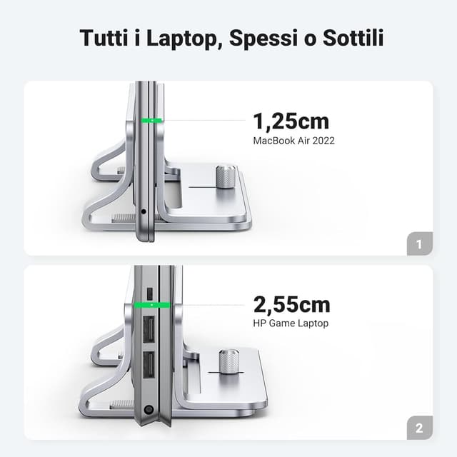 Thumbnail 3 de UGREEN Supporto verticale per laptop 15,6 pollici