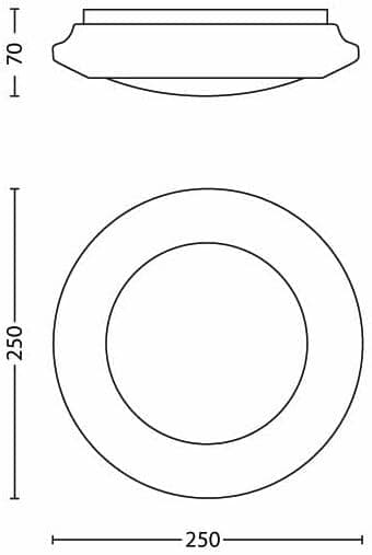 Detalle de Philips MyLiving Cinnabar Plafón LED, Luz Cálida 2700K 🌟