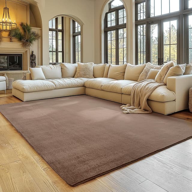 Imagen de SIMPEX Teppich Wohnzimmer Braun 240x340 en OfertitasTOP