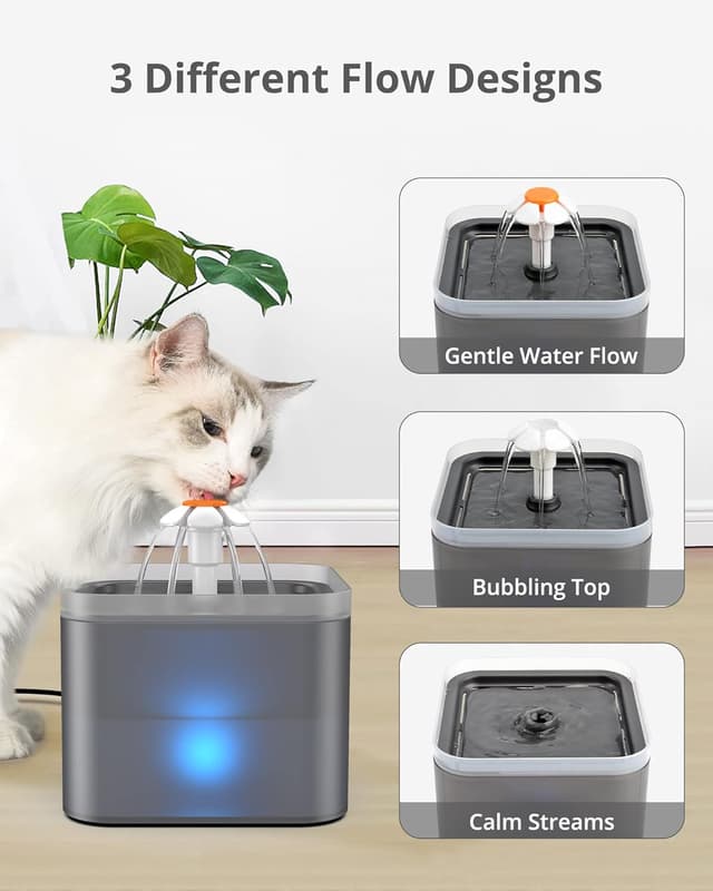Detalle de NICREW Cat Water Fountain 2L 💧🐱