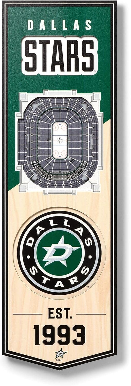 Detalle de YouTheFan NHL 3D Stadium 6x19 Banner (Ready to Hang)