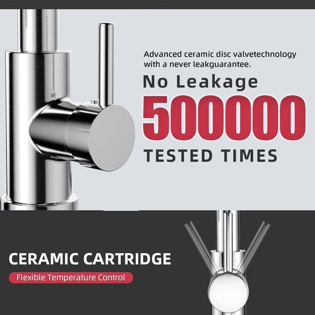 Thumbnail 3 de Cobbe Spring Kitchen Sink Mixer Tap 360°