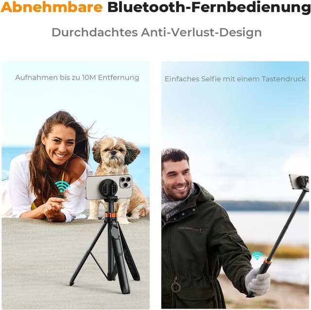 Thumbnail 3 de K&F Concept MS19 Magnet Selfie-Stick 162 cm