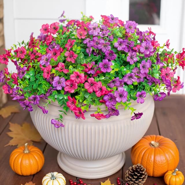 Thumbnail 5 de HyeFlora Daisy Artificial Flowers 12 Bundles