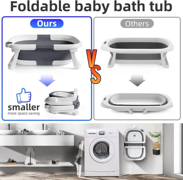 Detalle de Foldable Baby Bath Tub with Support Cushion